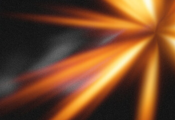 Abstract space scene featuring radiant orange light beams streaking across a background, conveying dynamic energy, motion, and cosmic illumination for design projects