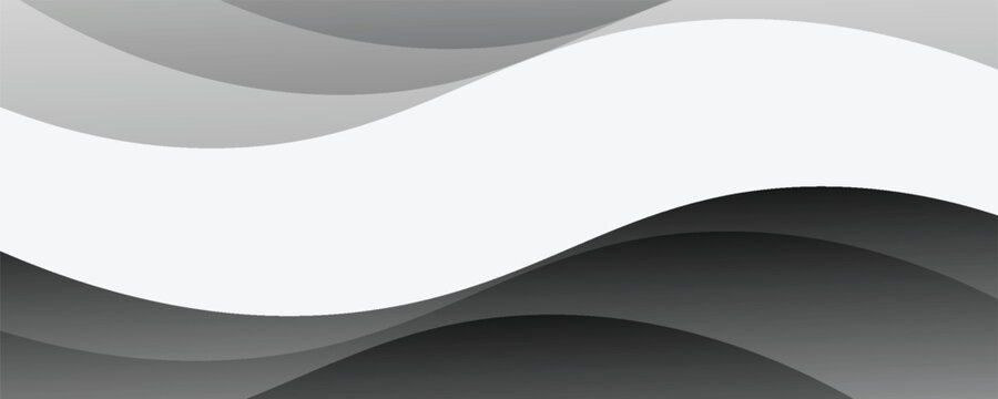 Abstract modern dark grey wide horizontal banner with hexagon carbon fiber grid and orange luminous lines. abstract decoration