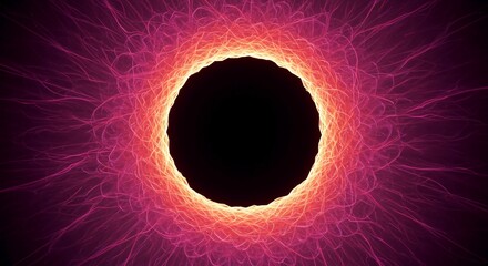 Abstract visualization of a neutralized energetic field, showing a profound void where color and light should be present, suggesting emptiness, graphic, absence, smooth