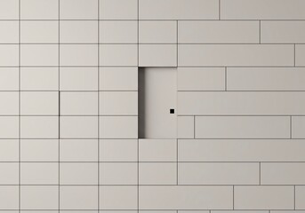 Abstract visual of a steady geometric pattern interrupted by a single empty space, symbolizing a temporal pause or a missing element in a regular sequence, geometric, disruption, missing