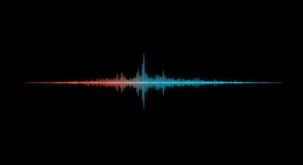 A dark digital interface showing a completely flat zero-amplitude line, illustrating a complete absence of sound or data transmission, element, visualization, background