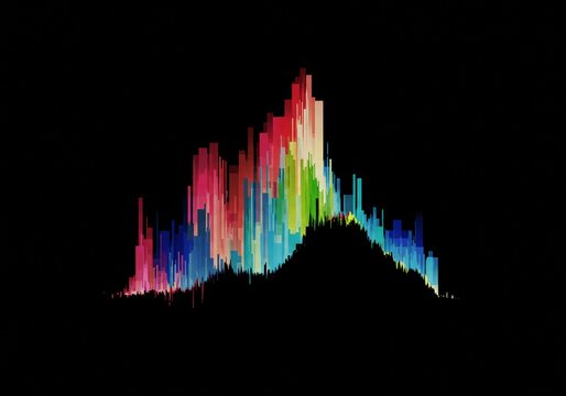 Vibrant digital noise background showcasing abstract data corruption. A geometric display of chaotic, colorful distortion, perfect for tech visuals, dynamic, Glitch, bent - Powered by Adobe