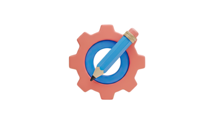 Pencil and Gear Icon
