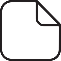 Blank paper document isolated on white background