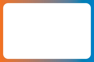Fototapeta premium Vibrant Colorful Gradient Curved Border Frame. 2