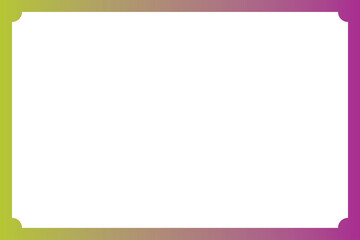 Obraz premium Vibrant Colorful Gradient Curved Border Frame. 3