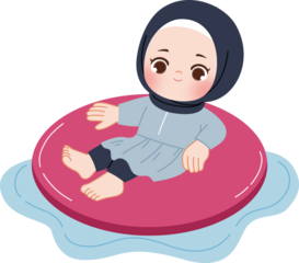 cute kid enjoying summer 