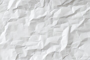 Obraz premium A wrinkled sheet of crumpled white paper, creating an interesting texture and pattern in the light.