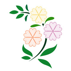 Flowers for decorations Vectors