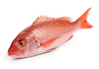 Fresh Red Snapper Fish Isolated