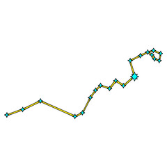 Hydra constellation illustration hand drawn isolated vector © Fathur Kiwon