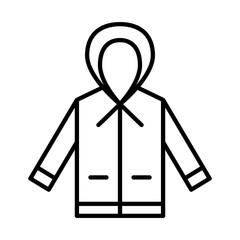 Raincoat vector illustration icon template