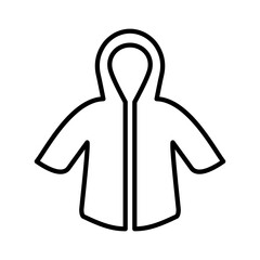 Raincoat vector illustration icon template
