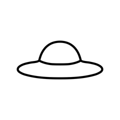 Women hat vector illustration icon template