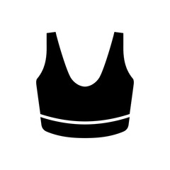 Sport bra vector illustration icon template