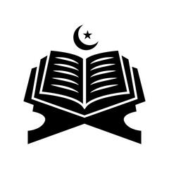 Al quran vector illustration icon template