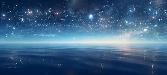 Pointillist grunge design of Ocean with abstract dotted pattern,generative AI