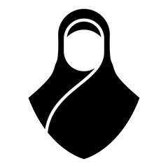 Hijab vector illustration icon template