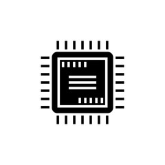 Processor CPU vector illustration icon