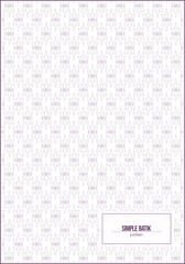 beautiful and simple batik pattern with hand drawing style