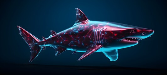 realistic photo of a glossy shark ,generative AI