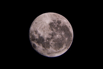 Obraz premium full moon over black