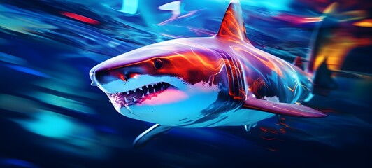 realistic photo of a glossy shark ,generative AI