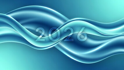 abstract blue 2026 background