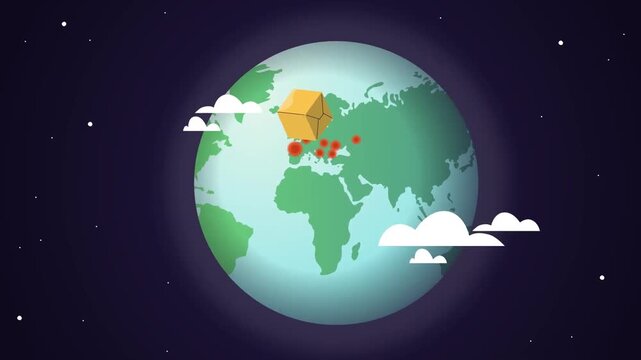 Global Connectivity Network - International Business Communication and Worldwide Connection