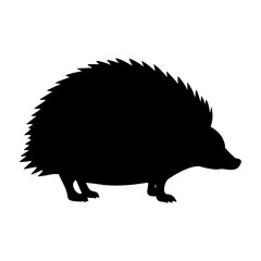 A hedgehog icon bold outline vector illustration design