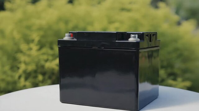 Black Rechargeable Lead Acid Battery for Automotive or UPS Power Supply