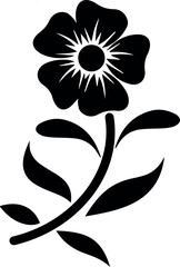 Black Flowers Vectors