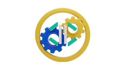 Interlocking Gears Symbol