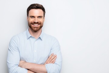 Fototapeta premium Smiling Confident Professional Man 
