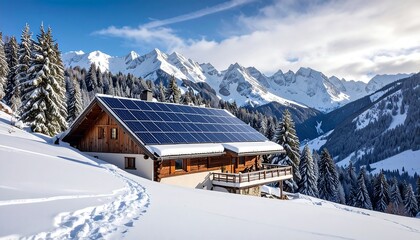 Solar-Powered Mountain Retreat - Sustainable Living in the Alps.