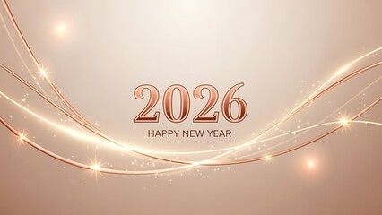 gold new year background 2026