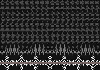 black and white ethnic pattern 