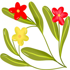 Pastel flower illustration 