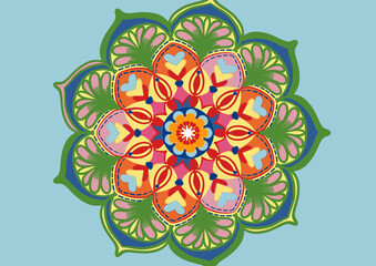 abstract floral mandala background