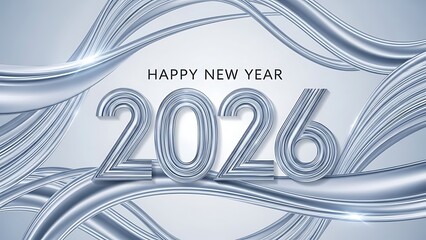 abstract 2026 silver background