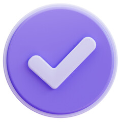 3D Check Mark Icon
