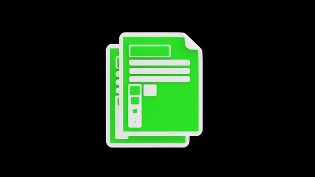 3D Spreadsheet | Alpha Channel
