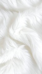 Soft White Fur Texture Background for Winter and Luxury Designs.
