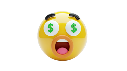 Emoji with dollar signs in eyes