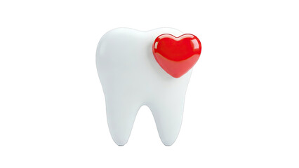 Tooth with a Heart Emblem