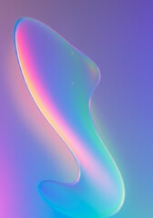 Mesmerizing multicolored abstract background featuring fluid iridescent holographic light refraction and shifting vibrant colors, intense, modern, transition