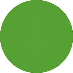 C&iacute;rculo verde brillante aislado sobre fondo transparente, forma geom&eacute;trica simple para dise&ntilde;o gr&aacute;fico.