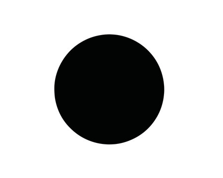 C&iacute;rculo s&oacute;lido negro aislado sobre fondo blanco, forma geom&eacute;trica simple con fondo transparente simulado.