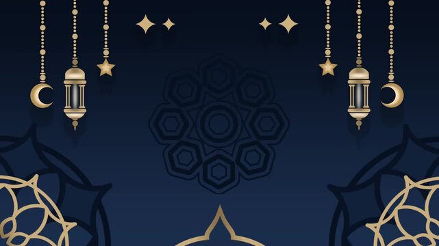 Ramadan ornament vector illustration animation 