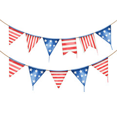 Obraz premium Patriotic pennant banner